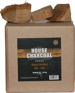 Morceaux De Bois à Fumer Chêne - Morceaux De Chêne à Fumer Du Bois - 2,5 Kg