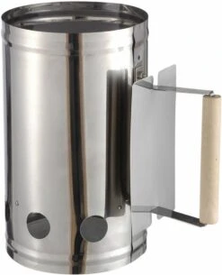 Barbecue/ BBQ Briquettes Démarreur Inox Avec Manche En Bois 27 X 17 Cm - Avec Pelle à Charbon Noir 37 Cm -Grill Feu Maison 973x1200 7