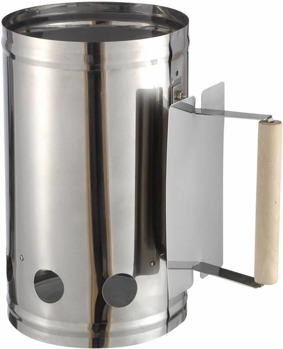 Briquettes De Barbecue Démarreur En Acier Inoxydable Avec Manche En Bois 27 X 17 Cm - Avec Souffleur/souffleur/ventilateur BBQ Noir 30 Cm 3 Briquettes De Barbecue Démarreur En Acier Inoxydable Avec Manche En Bois 27 X 17 Cm - Avec Souffleur/souffleur/ventilateur BBQ Noir 30 Cm – Image 3