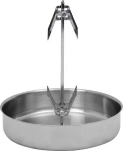 Grille De Kip Et De Dinde Avec Brochette - Acier Inoxydable - Support De Gril - BBQ - Kip à Griller - Support De Poulet Barbecue