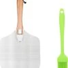 Brango Pizza Baker Accessoires De Vêtements Pour Bébé 2 Pièces - Cuillère à Pizza - Brosse En Siliconen - Préparer Et Cuire La Pizza - Aluminium - Bois - Siliconen