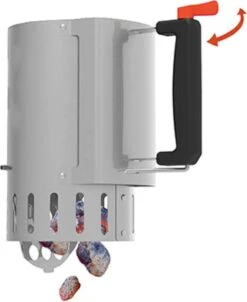 Barbecook - Démarreur De Briquettes - Démarreur De BBQ - Démarreur De Charbon De Bois - Acier Inoxydable - Ø 16,5 X 27,5 Cm