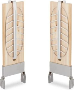 Relaxdays Ensemble De 2 Planches à Saumon Finlandais - Bois De Cèdre - Planche à Fumer Barbecue - Support Ovale - Pinces