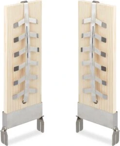 Relaxdays Smoker Board Bbq Saumon - Lot De 2 - Bbq Board - Bois De Cèdre - Réglable - XXL