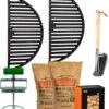 Pack D'accessoires Indispensables - The Bastard Large - Ea. 2x Grille Fonte - 2x Charbon 10kg - Smokin' Flavours